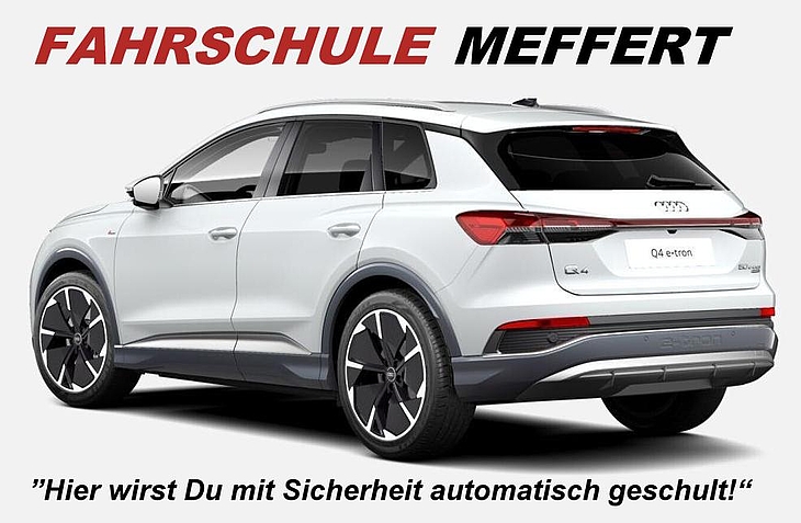 JETZT NEU BEI UNS:   Audi Q4 etron  -  Automatikausbildung